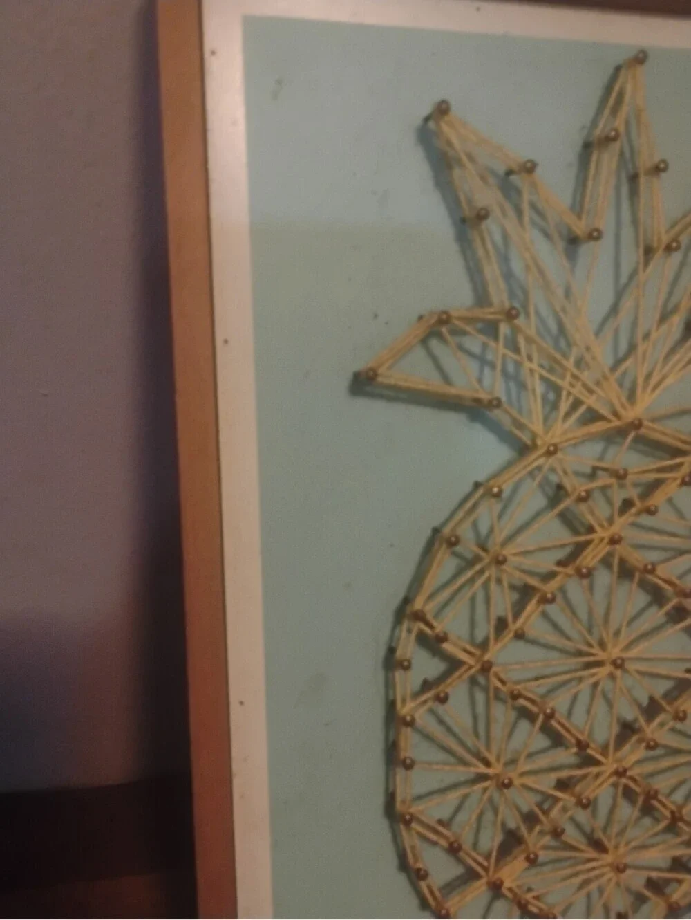 Hobby Lobby Geometric Pineapple String Art Wooden Framed Wall Decor